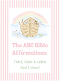 The ABC Bible Affirmations Activity Book - Pink