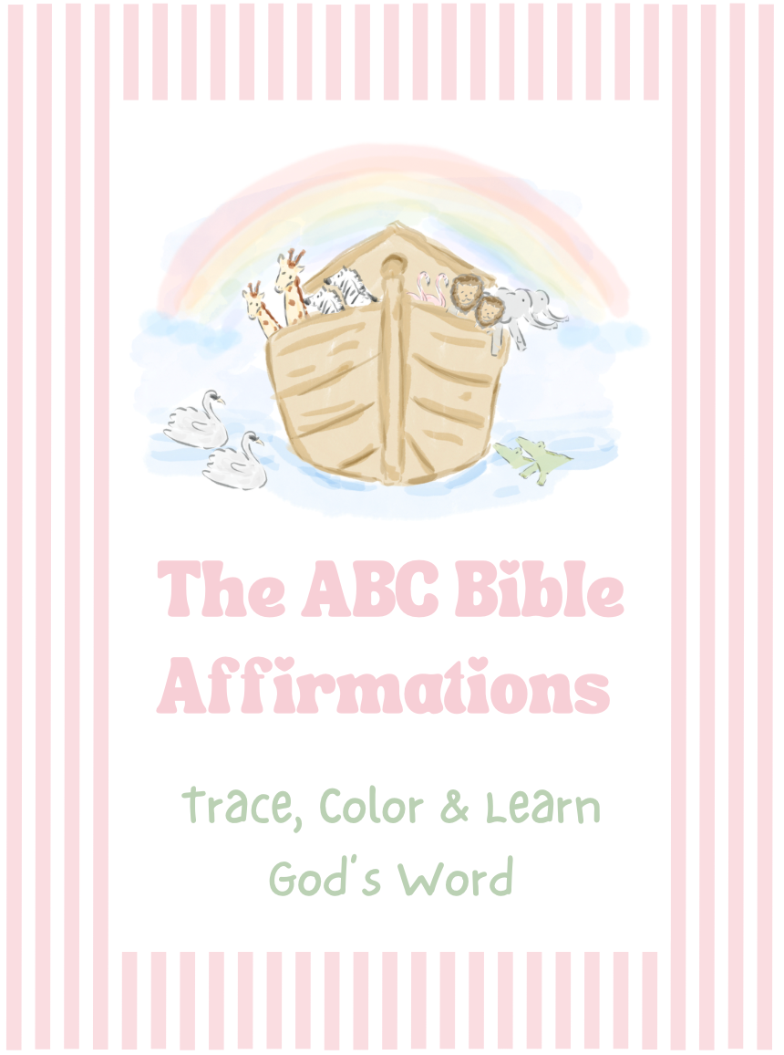 The ABC Bible Affirmations Activity Book - Pink