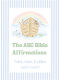The ABC Bible Affirmations Activity Book - Blue